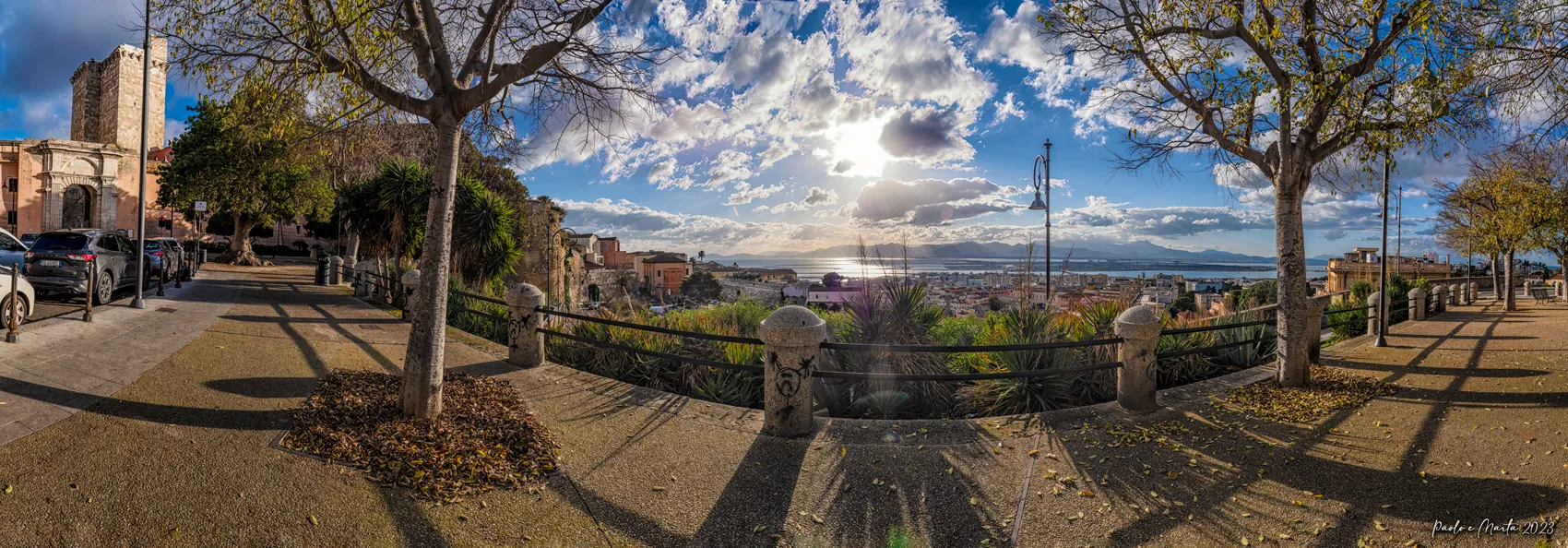 Viale Buoncammino d'autunno